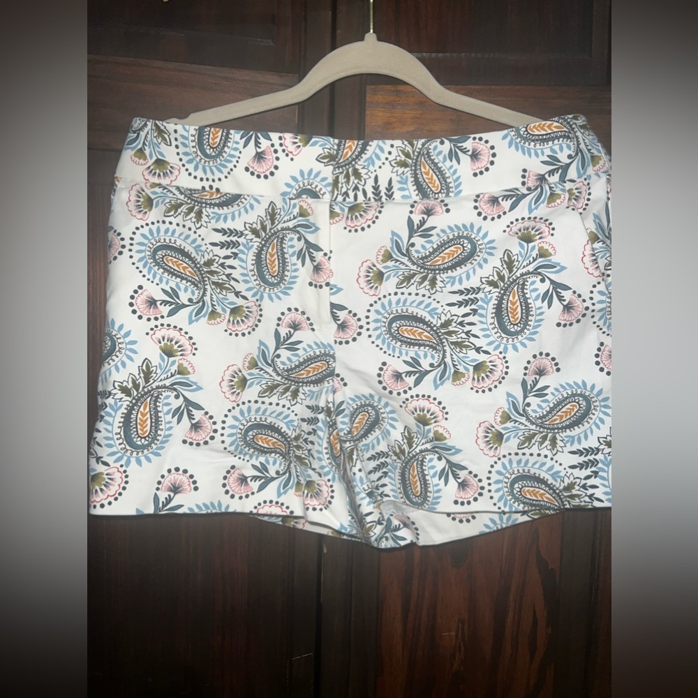 Loft Paisley shorts, size 10